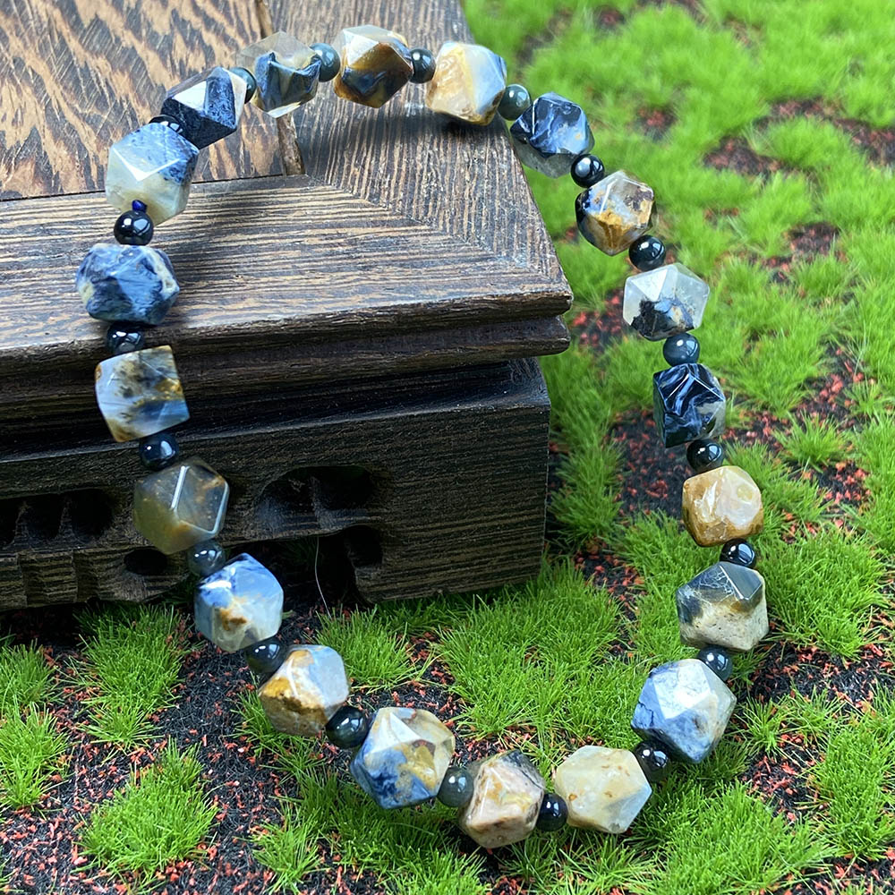 Pietersite Faceted Beads Bracelet