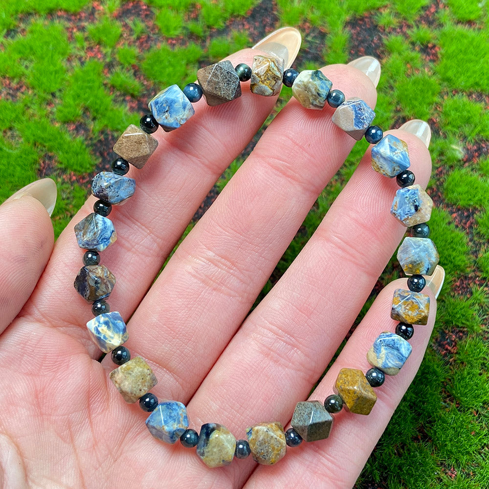 Pietersite Faceted Beads Bracelet