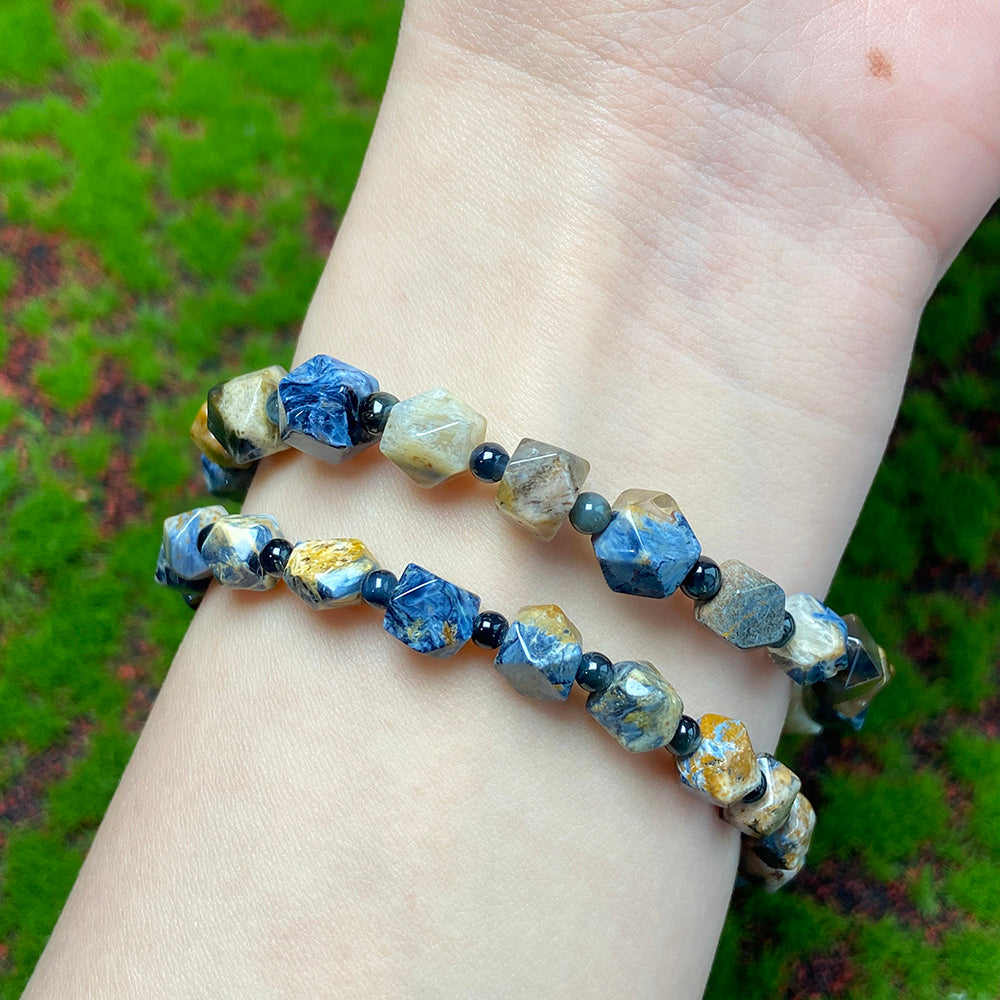 Pietersite Faceted Beads Bracelet