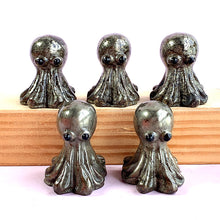 Load image into Gallery viewer, Pyrite Octopus Carving