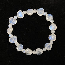 Load image into Gallery viewer, Blue Monstone Heart Shaped Beads Bracelet