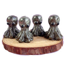 Load image into Gallery viewer, Pyrite Octopus Carving