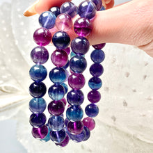 Load image into Gallery viewer, Unicorn Fluorite Round Beads Bracelet