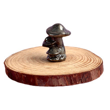 Load image into Gallery viewer, Pyrite Mushroom Carvings