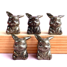 Load image into Gallery viewer, Pyrite Pikachu Carvings