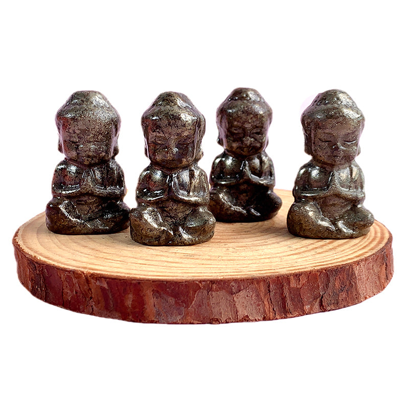 Pyrite Baby Buddha Carvings