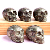 Pyrite Skull Carvings