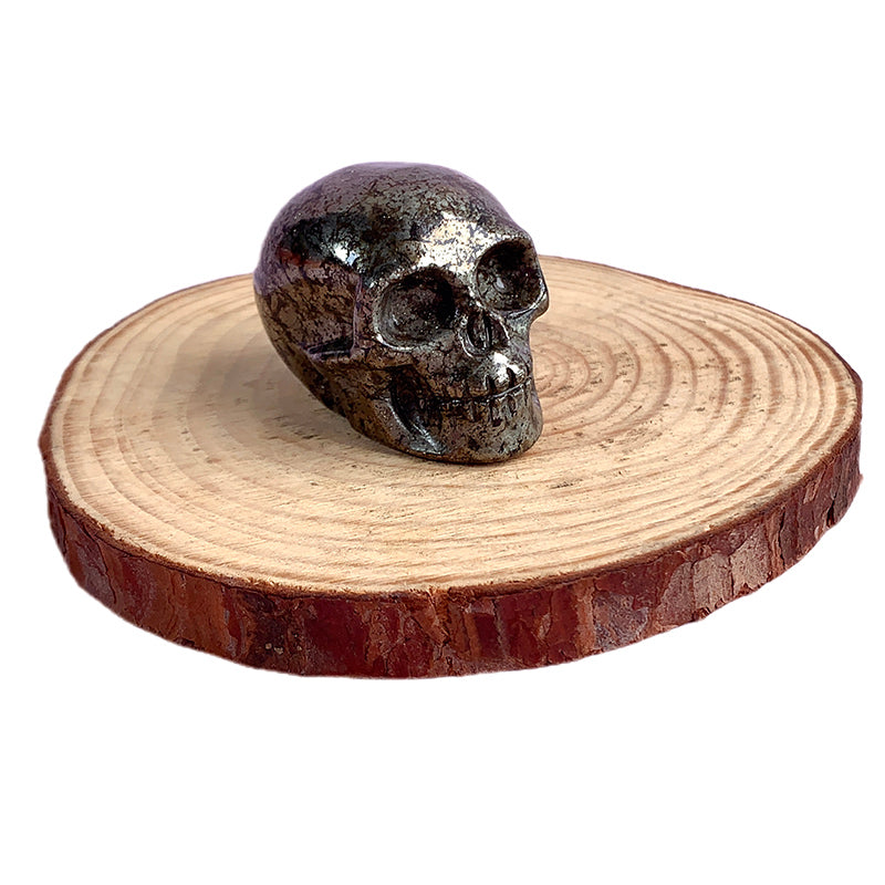 Pyrite Skull Carvings