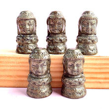 Load image into Gallery viewer, Pyrite Buddha Head Carvings