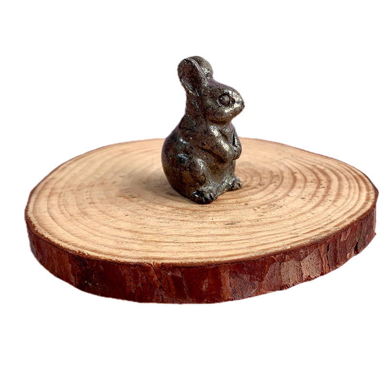 Pyrite Bunny Carvings