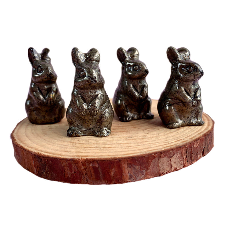 Pyrite Bunny Carvings