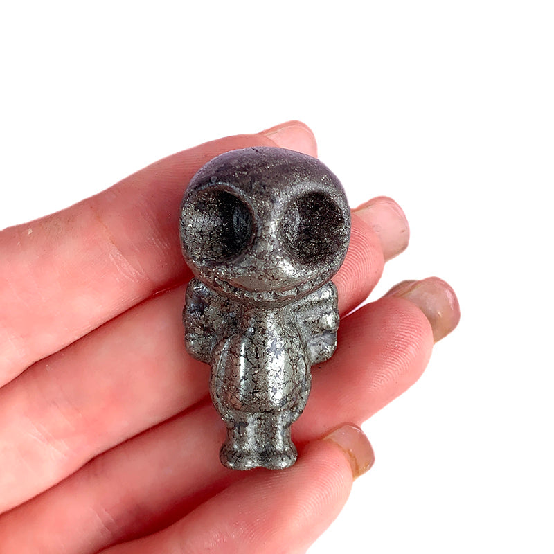 Pyrite Boy Carving