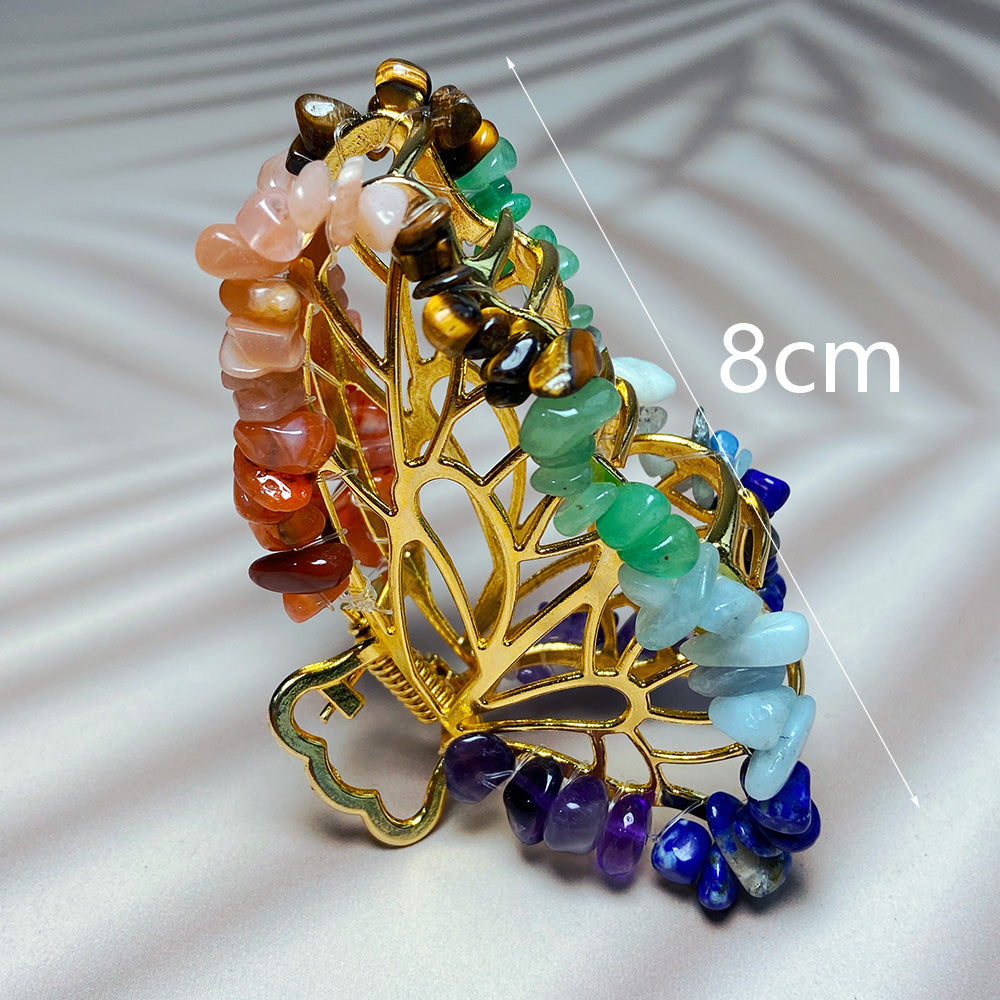 Crystal Chips Hair Clips Butterfly Shaped