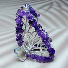 Load image into Gallery viewer, Crystal Chips Hair Clips Butterfly Shaped