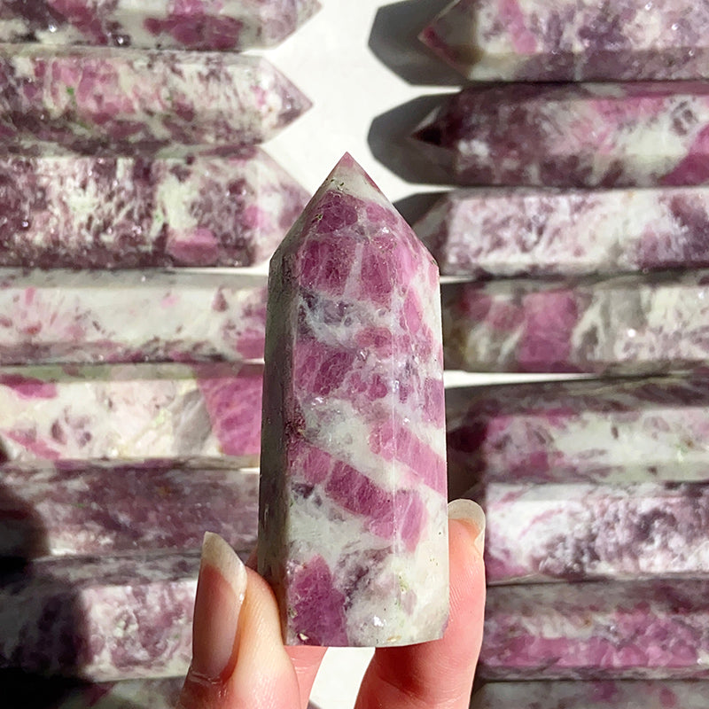 Natural Pink Tourmaline Tower / Point