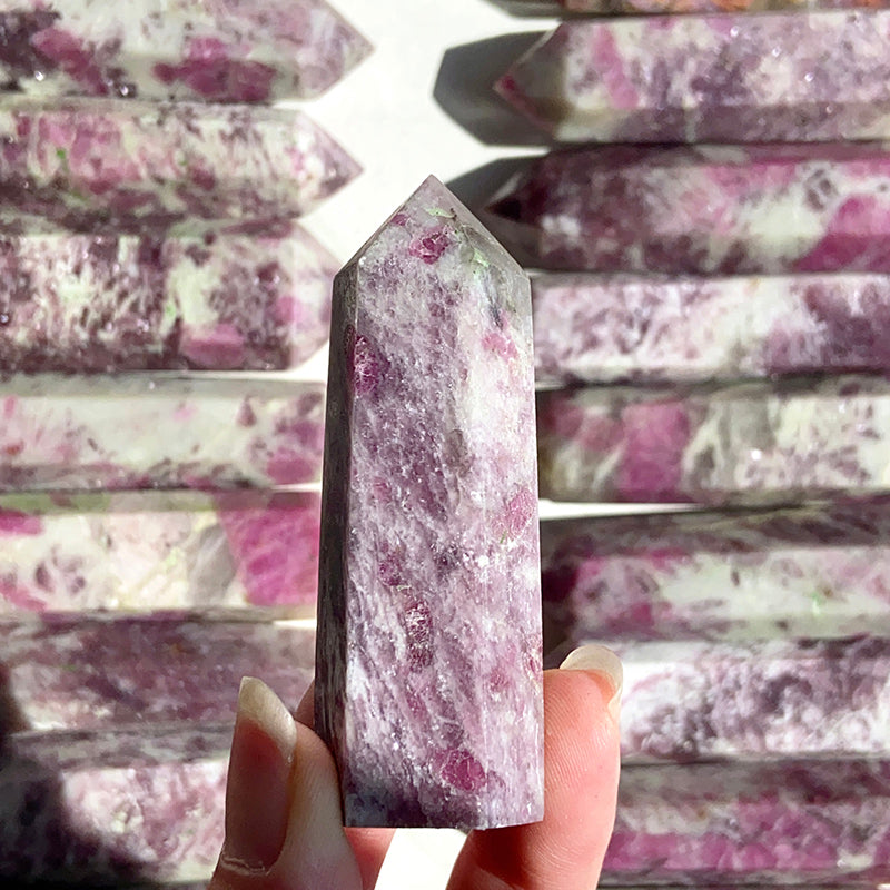 Natural Pink Tourmaline Tower / Point