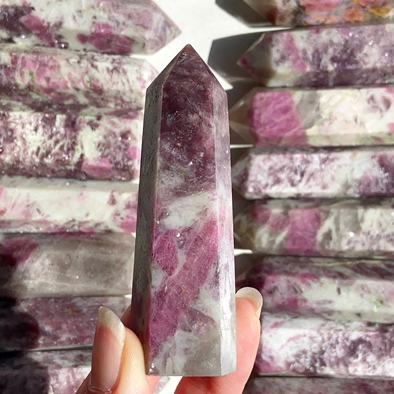 Natural Pink Tourmaline Tower / Point