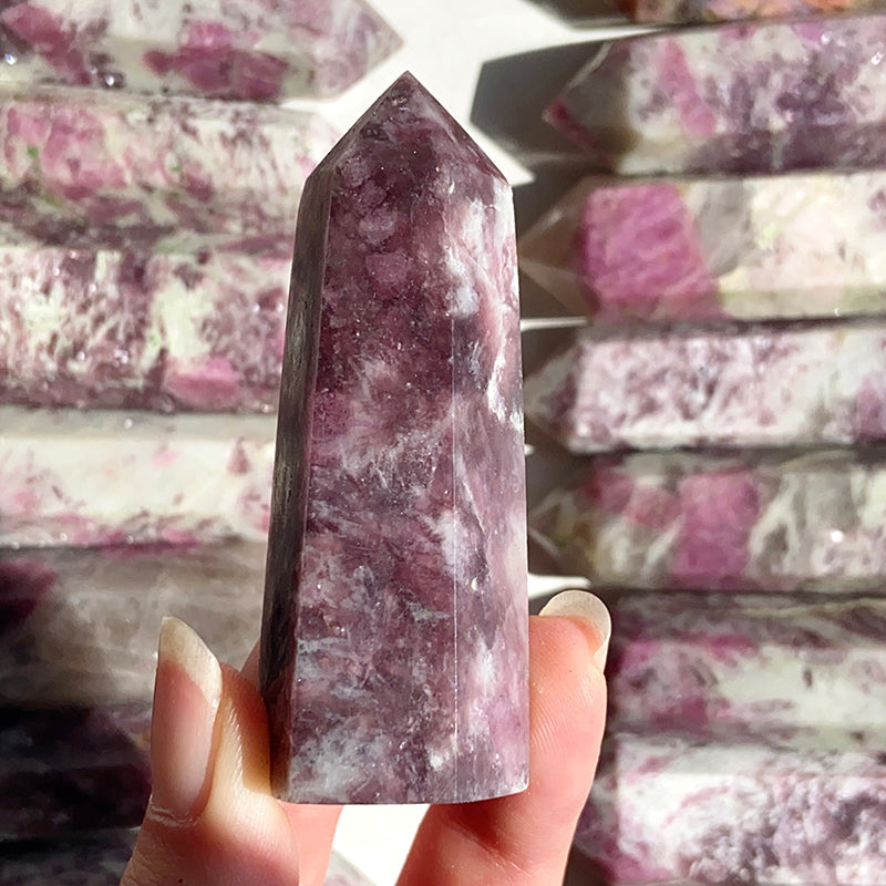 Natural Pink Tourmaline Tower / Point