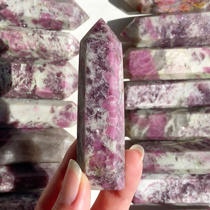 Natural Pink Tourmaline Tower / Point