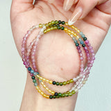 Color Tourmaline Multi-Loop Bracelet