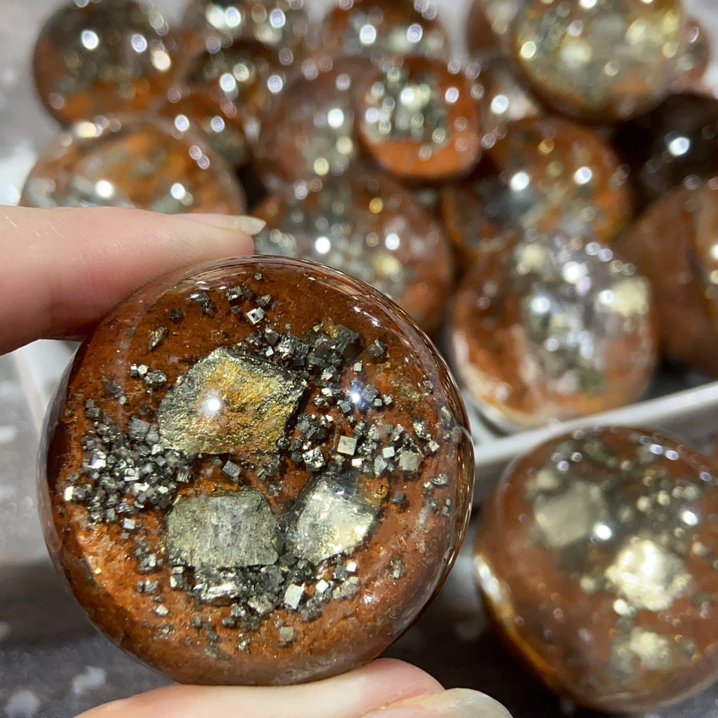 Beautiful Pyrite Garden Spheres