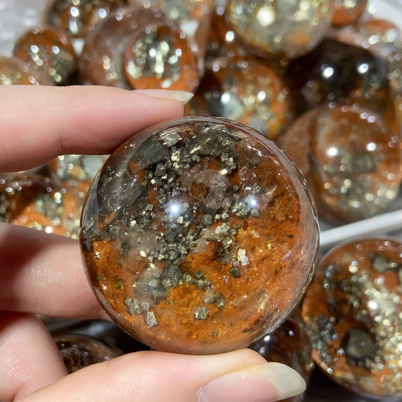 Beautiful Pyrite Garden Spheres