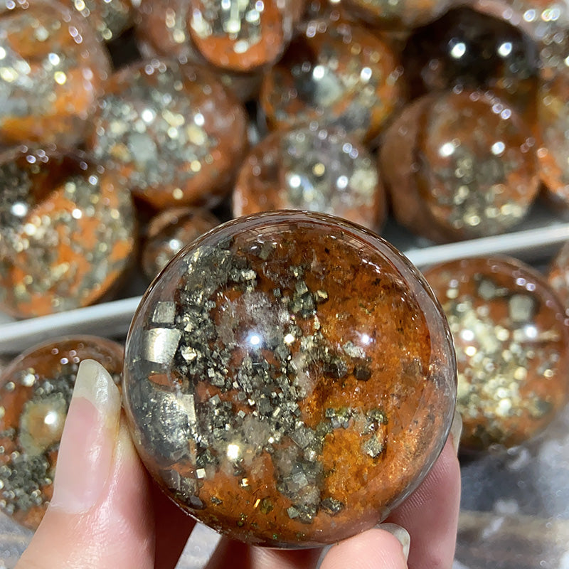 Beautiful Pyrite Garden Spheres