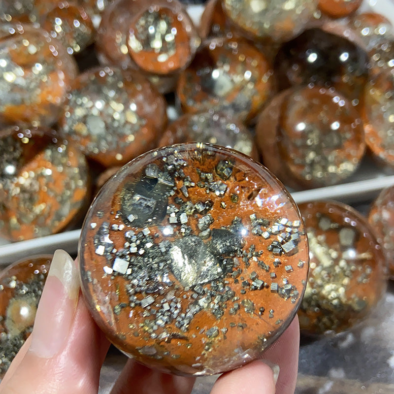 Beautiful Pyrite Garden Spheres