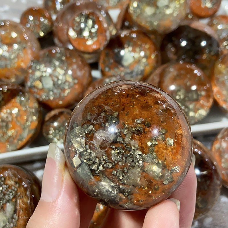 Beautiful Pyrite Garden Spheres