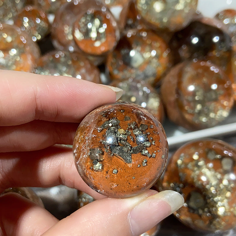 Beautiful Pyrite Garden Spheres