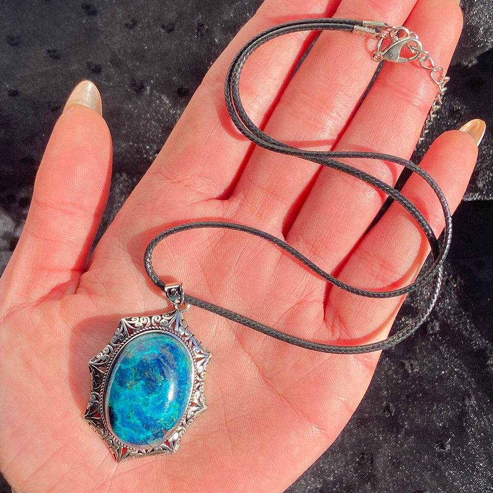 Beautiful Azurite Pendant Jewellry