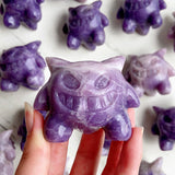 Lepidolite Gengar Carvings