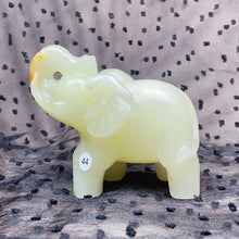 Load image into Gallery viewer, Green Onyx Elephant Hand-Carved Animal Decoration Quartz Statue Healing Stone