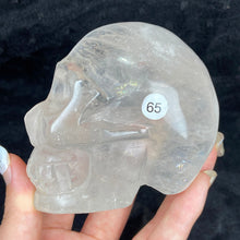 Load image into Gallery viewer, Crystal Skull Statue Clear Quartz Carved Energy Ore Mineral Healing Stone Home Decore