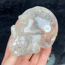 Load image into Gallery viewer, Crystal Skull Statue Clear Quartz Carved Energy Ore Mineral Healing Stone Home Decore