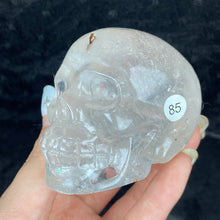 Load image into Gallery viewer, Crystal Skull Statue Clear Quartz Carved Energy Ore Mineral Healing Stone Home Decore