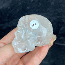 Load image into Gallery viewer, Crystal Skull Statue Clear Quartz Carved Energy Ore Mineral Healing Stone Home Decore