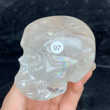 Load image into Gallery viewer, Crystal Skull Statue Clear Quartz Carved Energy Ore Mineral Healing Stone Home Decore