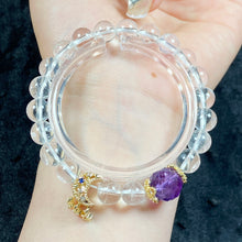 Load image into Gallery viewer, 8MM Clear Quartz Round Bead Bracelet Fashion Crystal Reiki Amethyst Stone Strand Bangles Jewelry