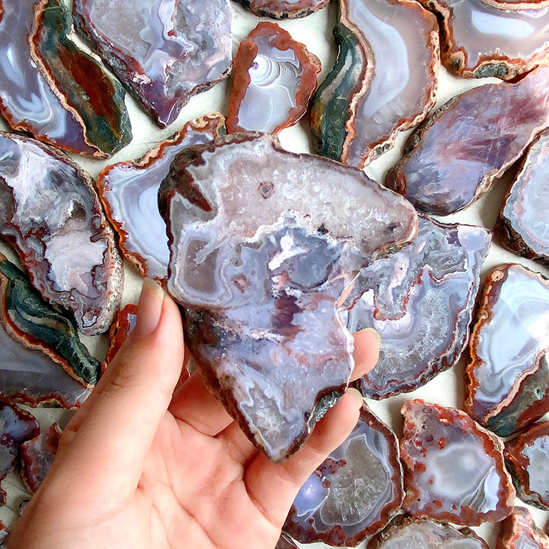 Colorful Agate Slabs /Slice