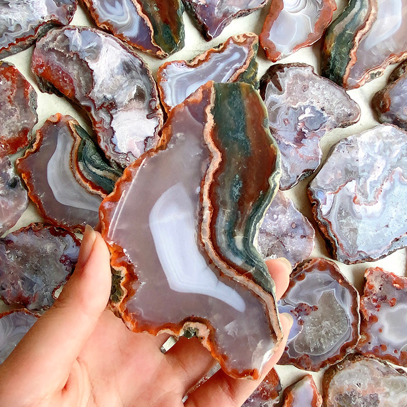 Colorful Agate Slabs /Slice