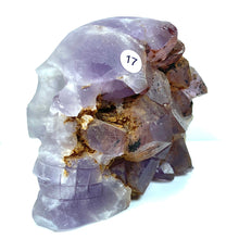 Load image into Gallery viewer, Amethyst Cluster Skull Carved Healing Living Minerals Gemstone Minerals Room Decoration