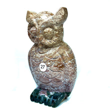 Load image into Gallery viewer, Ocean Jasper Wolf Elephant Owl Carving Crystal Animal Healing Energy Stone Fashion Home Decoration