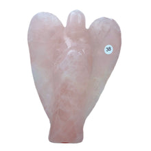 Load image into Gallery viewer, Crystal Angel Statue Hand Carved Rose Quartz  Model