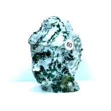 Load image into Gallery viewer, Moss Agate Buddha Head Crystal Healing Carving Figurine Polished Green Gemstones Sculpture Crafts Home Decor