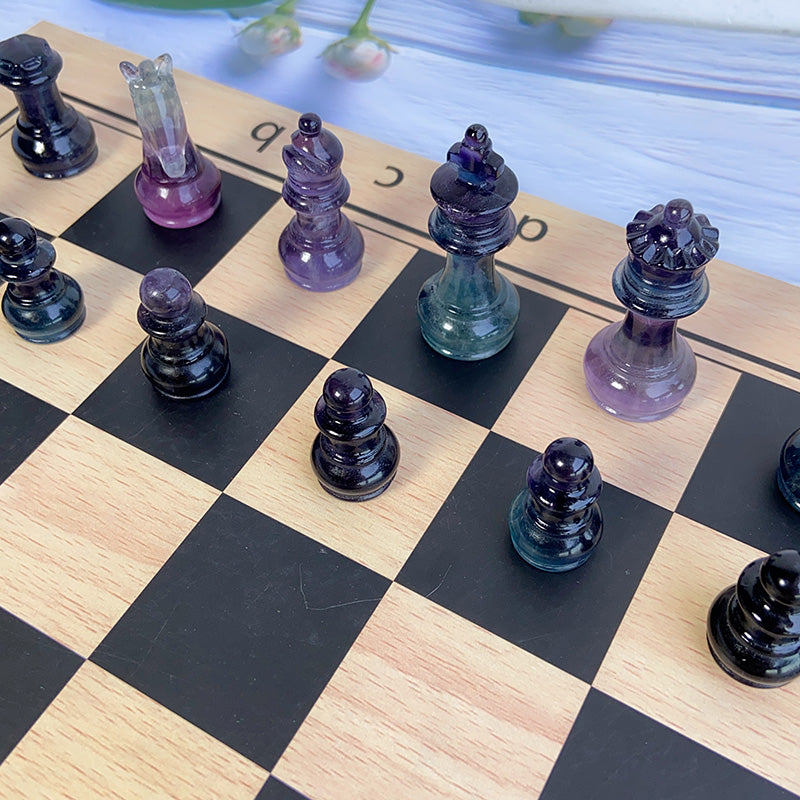 Fluorite Material Chess Set