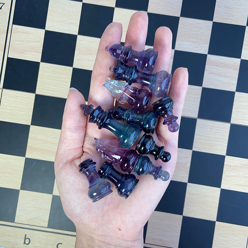 Fluorite Material Chess Set