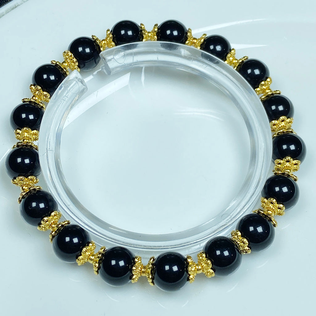 Obsidian Bracelet Ladies Men's Simple Fashion Beaded Blessing Healing Jewelry