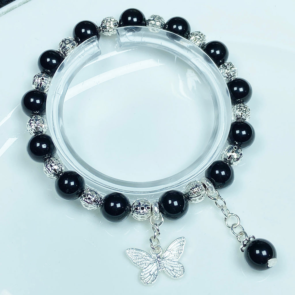 Crystal Jewelry Obsidian Bracelet Butterfly Accessories