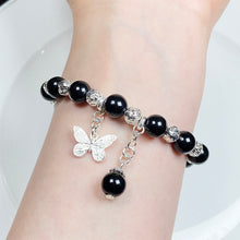 Load image into Gallery viewer, Crystal Jewelry Obsidian Bracelet Butterfly Accessories